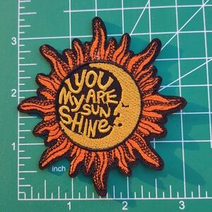 2/$10 Sunshine Embroidered Patch